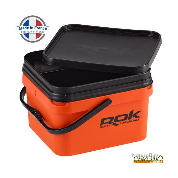 Seau Carr� ROK Square Bucket Complet Orange 10L