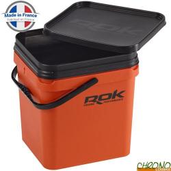 Seau Carr&eacute; ROK Square Bucket Complet Orange 17L