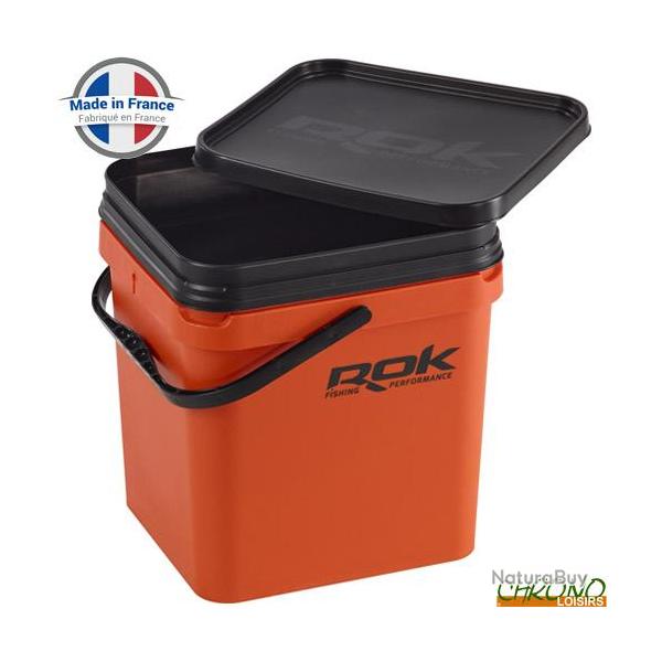 Seau Carr� ROK Square Bucket Complet Orange 17L