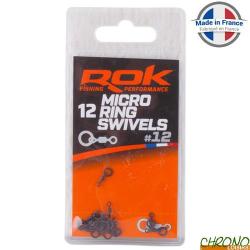 Emerillon &agrave; Anneau ROK Micro Ring Swivel T12 (par 12)