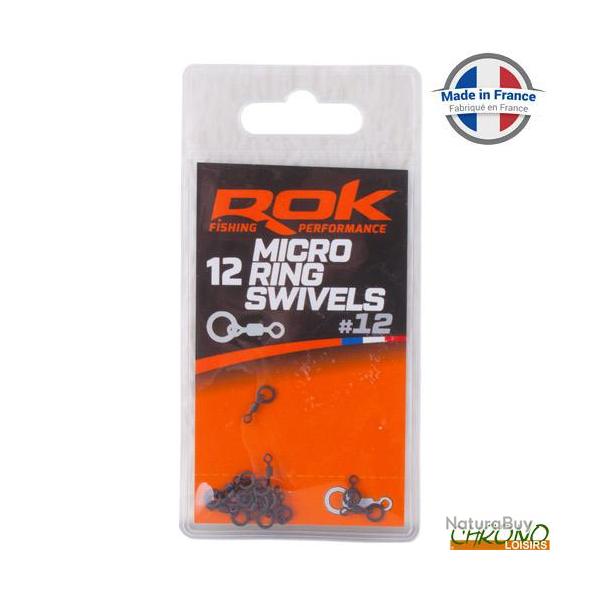 Emerillon � Anneau ROK Micro Ring Swivel T12 (par 12)