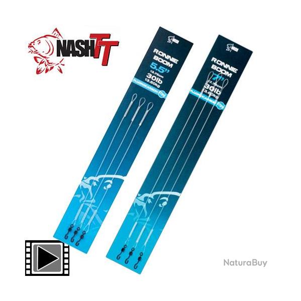 Montage Nash Fluoro Ronnie Rig Boom (par 3) 7,5'' - 17.8cm