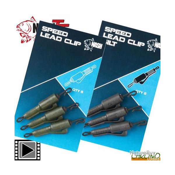 Clip Plomb Nash Speed Lead Clip (par 8) Weed