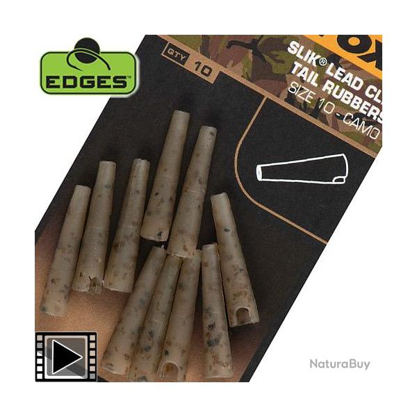 T�tine Fox Edges Camo Slik Lead Clip Tail Rubber T.10 (par 10)