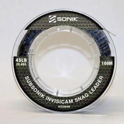 Shockleader Sonik Subsonik Invisicam Snag Leader 100m 0.55mm