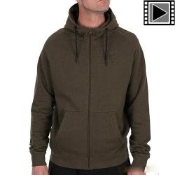 Sweat Zipp&eacute; Fox LW Hoody Green Black