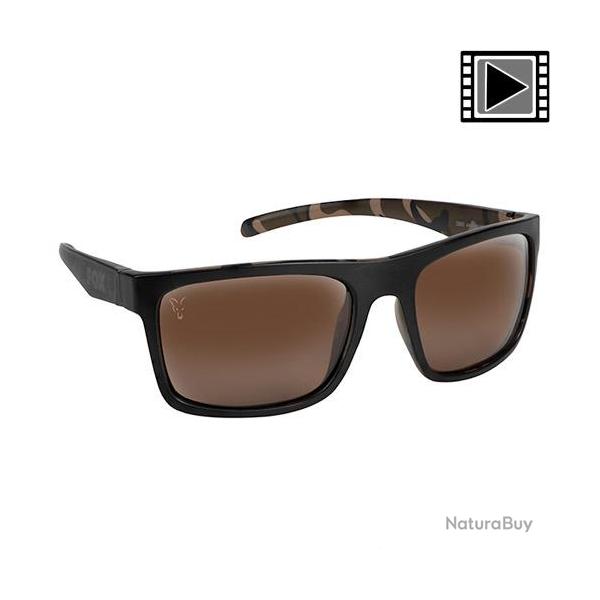 Lunettes Polarisantes Fox Avius Black Camo Verre Marron