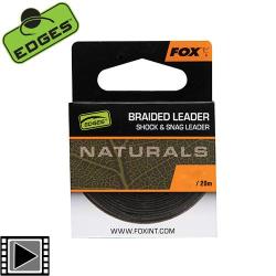 Tresse Fox Edges Naturals Braided Leader 20m 40lbs