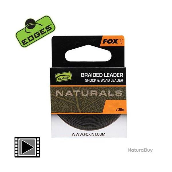 Tresse Fox Edges Naturals Braided Leader 20m 40lbs