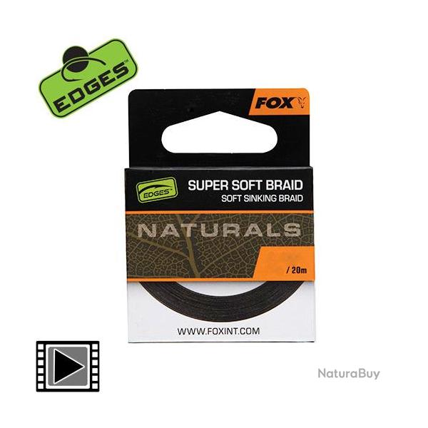 Tresse Fox Edges Naturals Soft Braid Hooklength 20m 35lbs