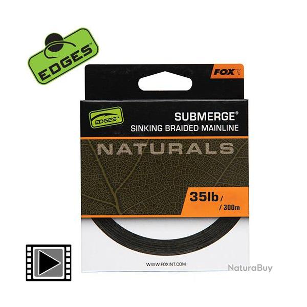 Tresse Fox Edges Naturals Submerge 300m 0.25mm