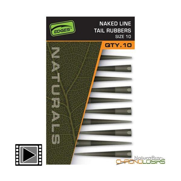T�tine Fox Edges Naturals Naked Line Tail Rubbers T.10 (par 10)