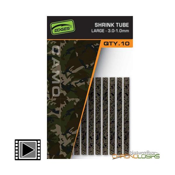 Gaine Thermo R�tractable Fox Edges Camo Shrink Tube L 3.0-1.0mm (par 10)