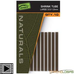 Gaine Thermo R&eacute;tractable Fox Edges Naturals Shrink Tube L 3.0-1.0mm (par 10)