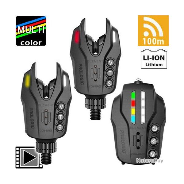 Coffret Prologic Element Com-Pact Centrale 2 d�tecteurs Li-Ion Rechargeable