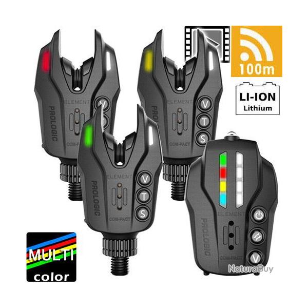 Coffret Prologic Element Com-Pact Centrale 3 d�tecteurs Li-Ion Rechargeable