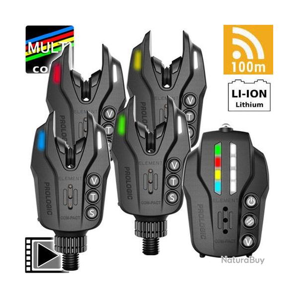 Coffret Prologic Element Com-Pact Centrale 4 d�tecteurs Li-Ion Rechargeable