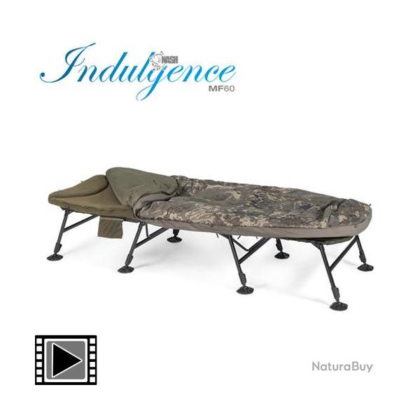 Bed Chair Nash Indulgence HD40 SS 8 pieds 4 saisons Camo Emperor