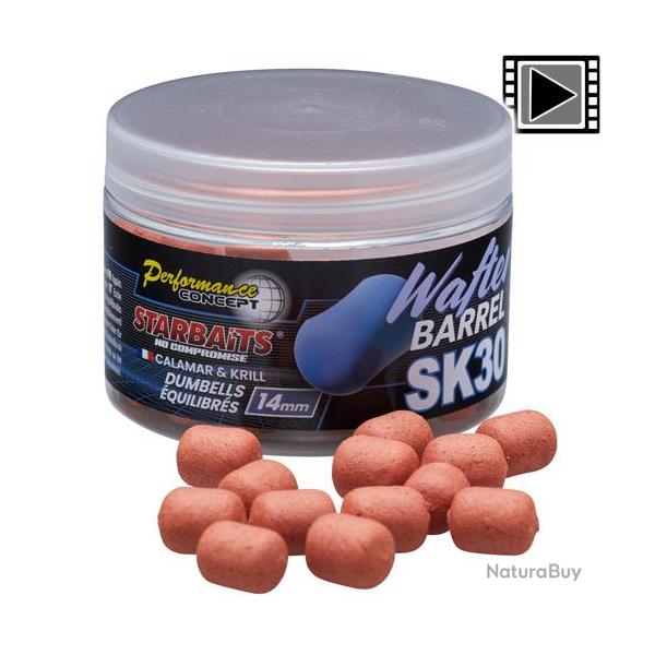 Dumbells Equilibr�s Starbaits PC SK30 Wafter Barrel 14mm 50g