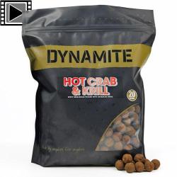 Bouillettes Dynamite Baits Hot Crab & Krill 20mm 1.8kg