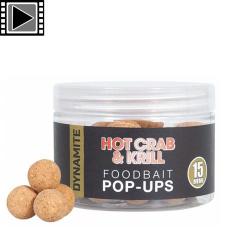 Pop Ups Dynamite Baits Hot Crab & Krill 15mm