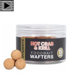 Bouillettes Equilibr&eacute;e Dynamite Baits Hot Crab & Krill Wafter 15mm