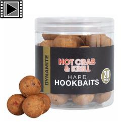 Bouillettes Dynamite Baits Hot Crab & Krill Hard Hookbait 20mm