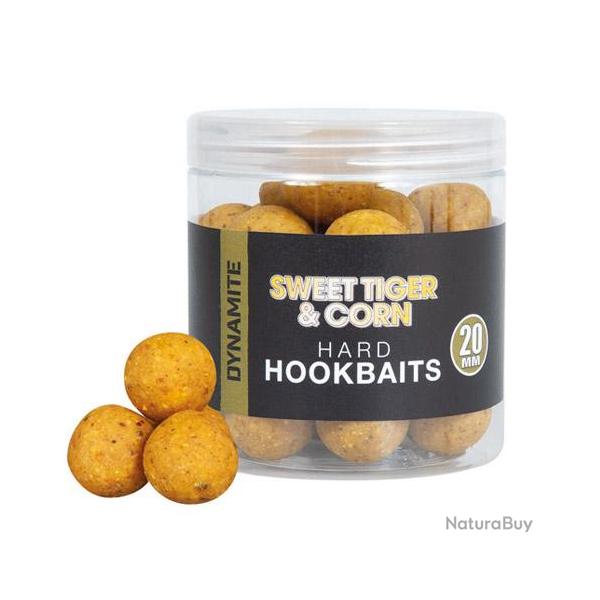 Bouillettes Dynamite Baits Sweet Tiger & Corn Hard Hookbaits 20mm