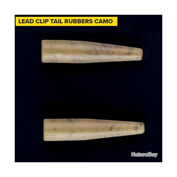 T�tine Carp Spirit Lead Clip Tail Rubbers Camo (par 10)