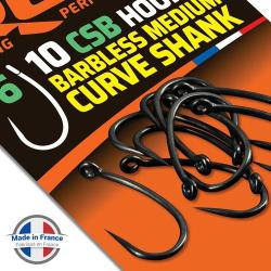 Hame&ccedil;on ROK Medium Curve Shank Sans Ardillon (par 10) n&deg; 6