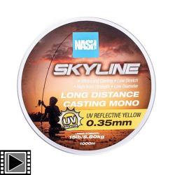 Nylon Nash Highline UV Yellow 1000m 0.26mm