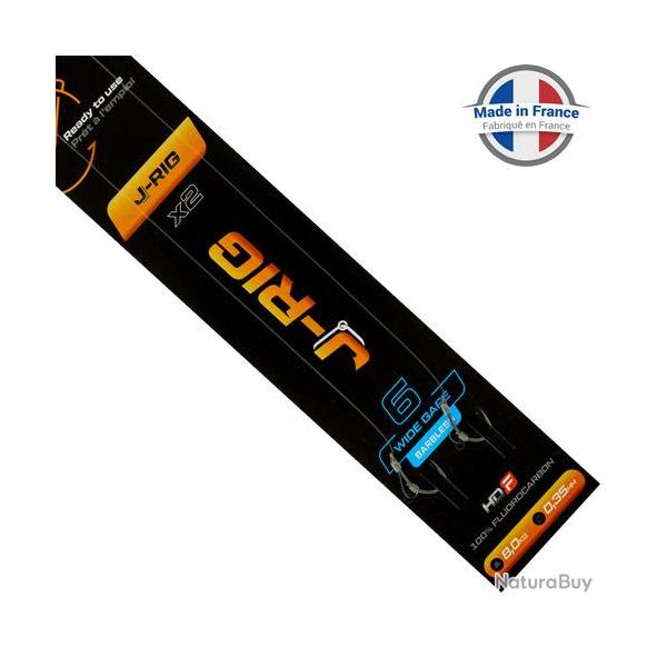 Bas de Ligne ROK J-Rig Wide Gape sans Ardillon (par 2) n� 6