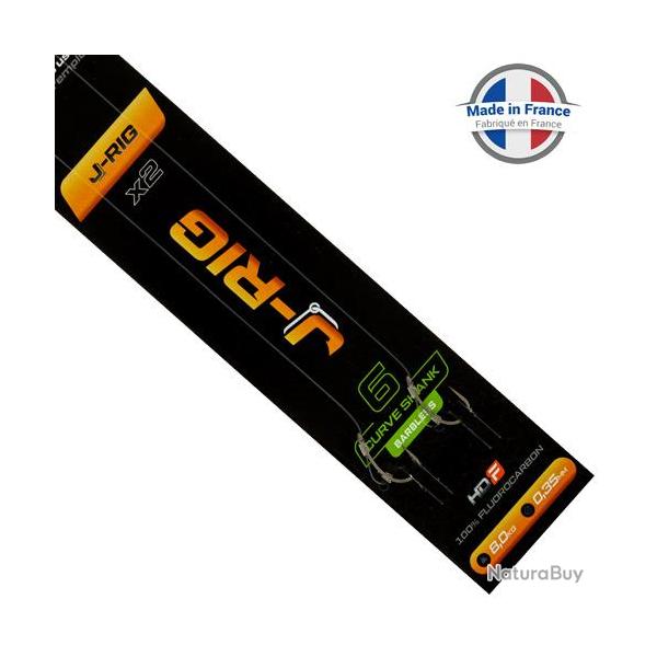Bas de Ligne ROK J-Rig Curve Shank sans Ardillon (par 2) n 4