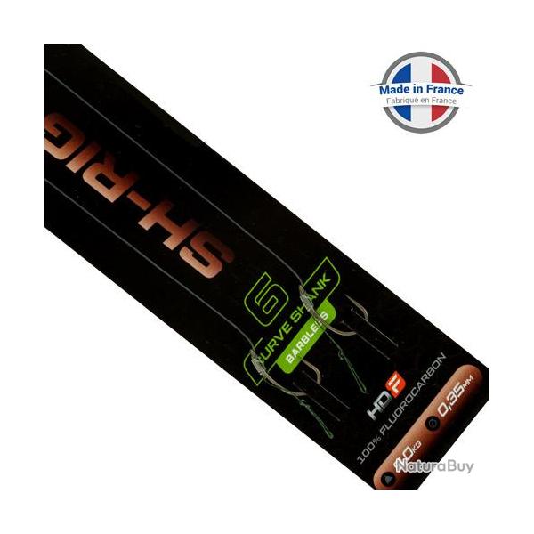 Bas de Ligne ROK SH-Rig Curve Shank sans Ardillon (par 2) n� 4