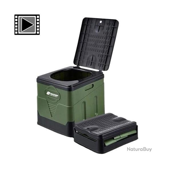 Toilettes Holdcarp avec 20 sacs + 5 poudres durcissantes