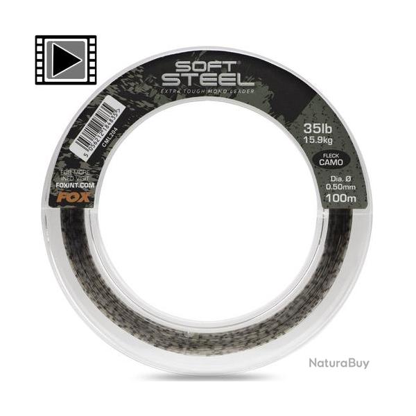 Shock Leader Fox Soft Steel Fleck Camo 0.60mm