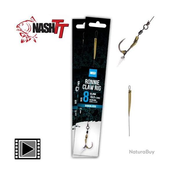 Bas de Ligne Nash Ronnie Claw Rig sans Ardillon n� 4