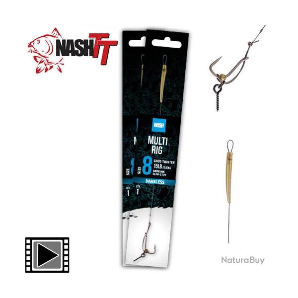 Bas de Ligne Nash Multi Rig sans Ardillon n� 4