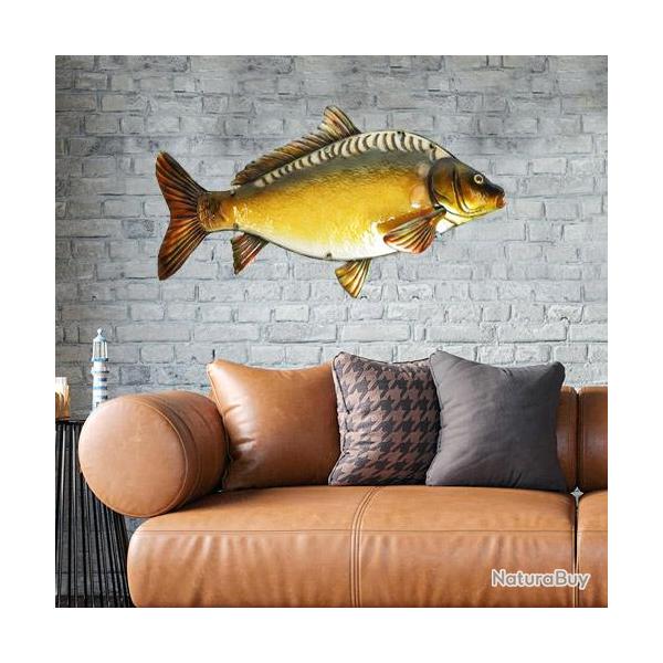 Carpe Miroir Chronocarpe M�tal 3D 80cm