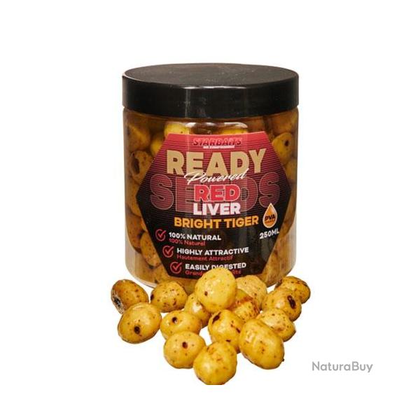 Noix Tigr�es Starbaits Ready Seeds Bright 250ml Red Liver