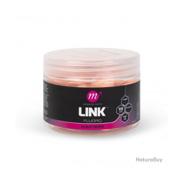 Bouillettes Equilibr�es Mainline Fluoro Wafters Pink 15mm Link