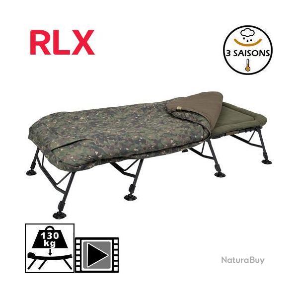 Bed Chair Trakker RLX Camo Bed System Wide 8 pieds 3 saisons