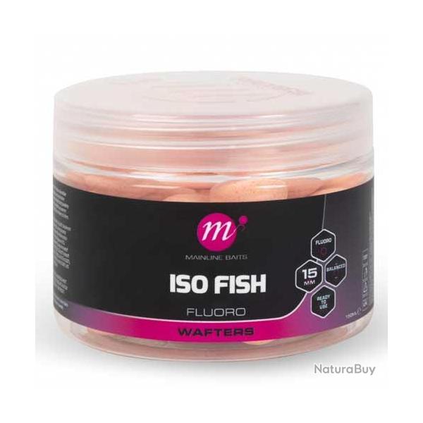 Bouillettes Equilibr�es Mainline Fluoro Wafters Pink 15mm Iso Fish
