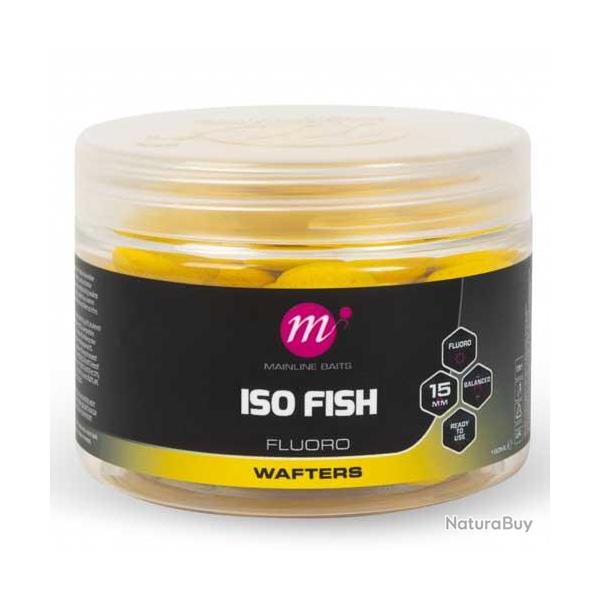Bouillettes Equilibr�es Mainline Fluoro Wafters Yellow 15mm Iso Fish