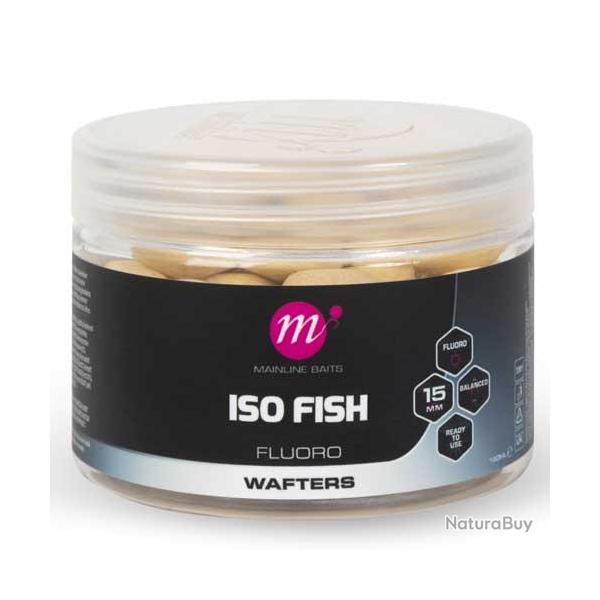 Bouillettes Equilibr�es Mainline Fluoro Wafters White 15mm Iso Fish