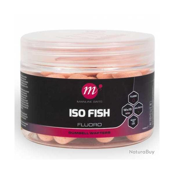 Dumbells Equilibr�s Mainline Fluoro Pink Wafters 12x15mm Iso Fish
