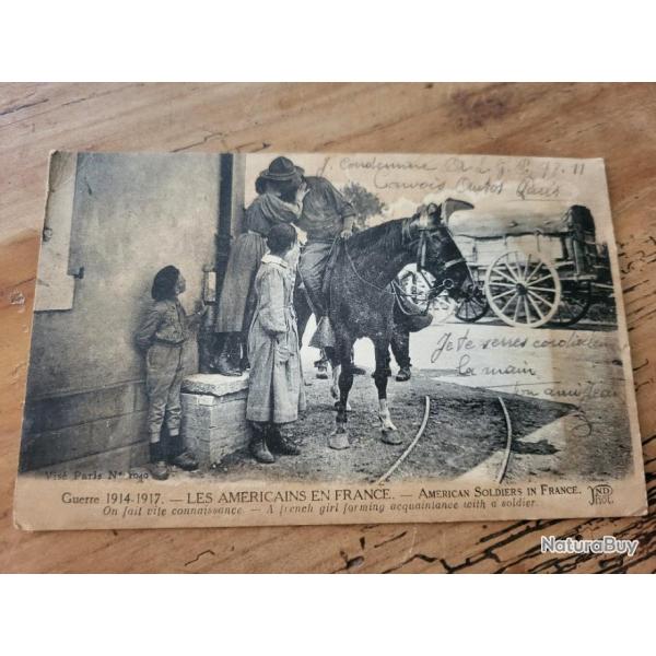 Les Am�ricains en France on fait vite connaissance 1914 1917 ww1