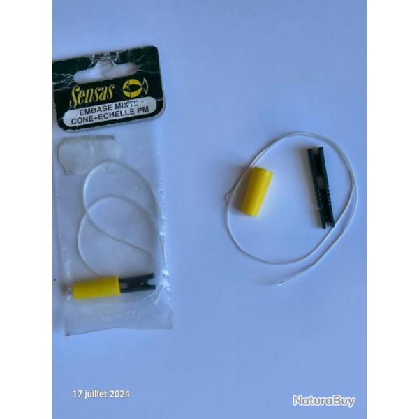 Lot de 2 embases Mixtes Sensas pour Scion � elastique Interieur, sensas,