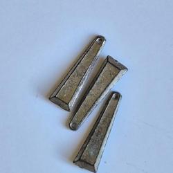 Lot de 4 plombs Catherine Dandinette Balle 10 g et 3 plombs Dandinettes Pyramidales Nickel&eacute;es