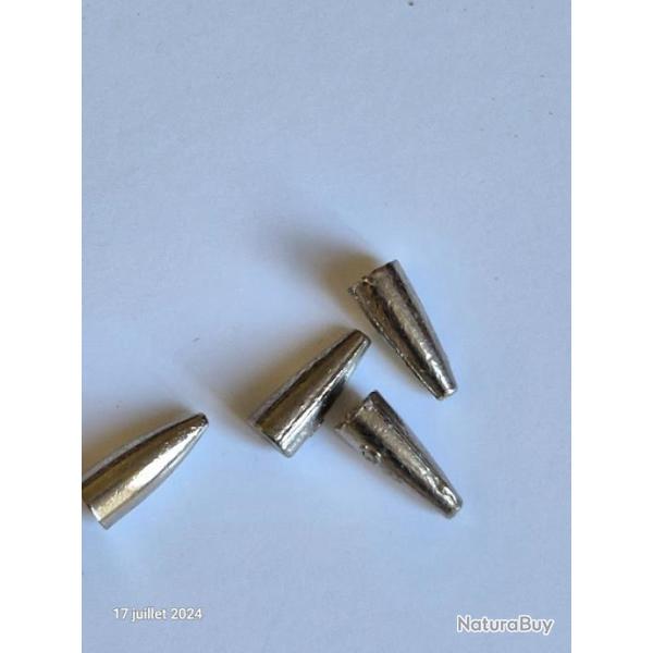 Lot de 4 plombs Catherine Dandinette Balle 10 g et 3 plombs Dandinettes Pyramidales Nickel�es